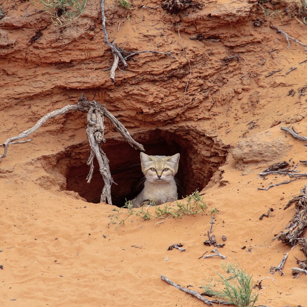 another hole sandcat hides